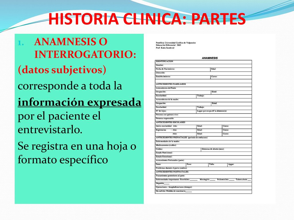 Partes de la una historia